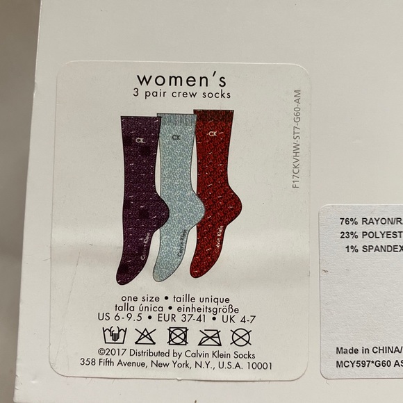 Calvin Klein Socks 3-pack - Picture 2 of 2